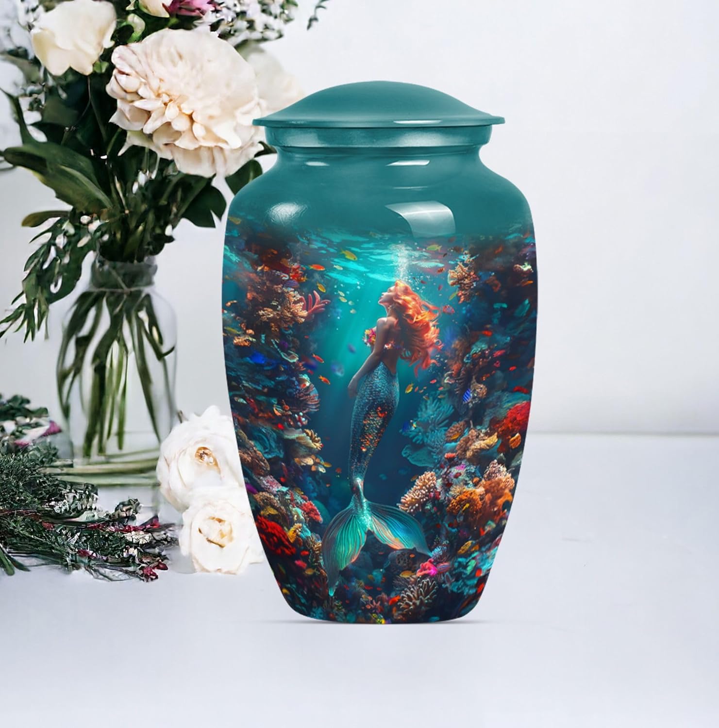 Mermaid Kingdom Funeral Urns for Human Ashes