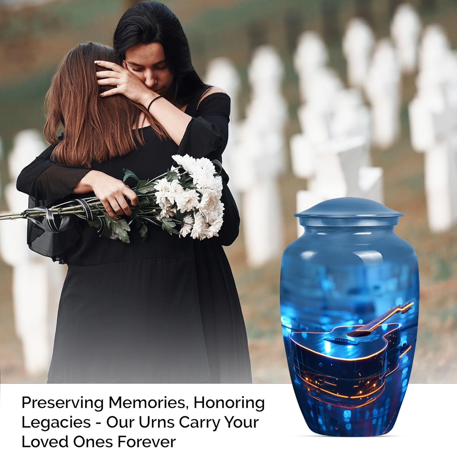 Guitar Urn - Cremation Urn for Human Ashes