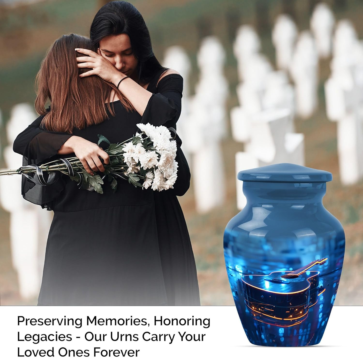 Mini Cremation Urn For Human Ashes - 3 Inch Aluminum Keepsake