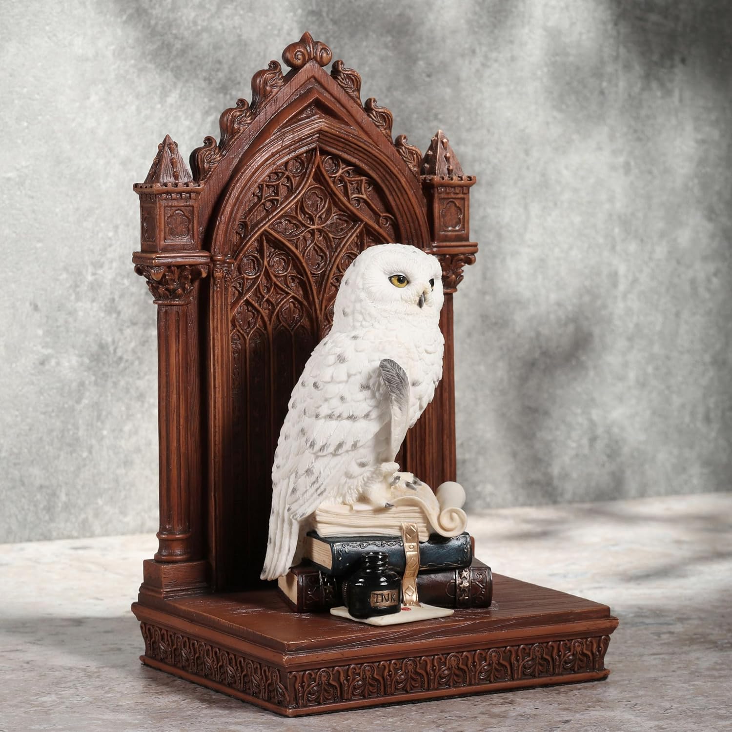 Veronese Design 9 58 Inch Snowy Owl of Wisdom Resin Figurine
