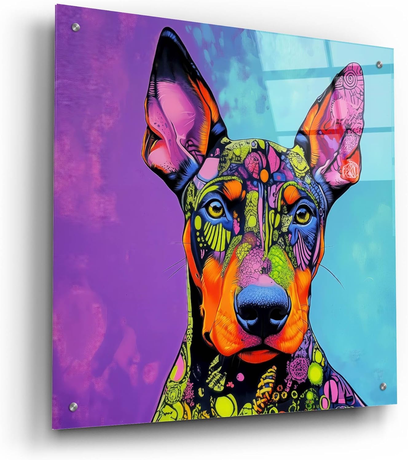 Epic Art Woof Deberman Wall Art 24x24
