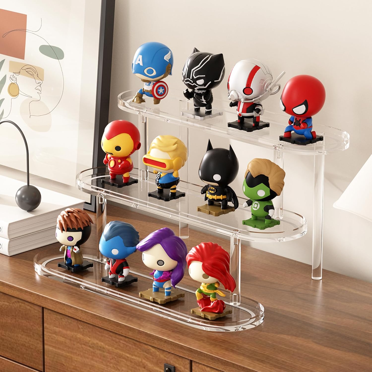 Glowing Acrylic Riser Display Shelf for Funko-POP Figures