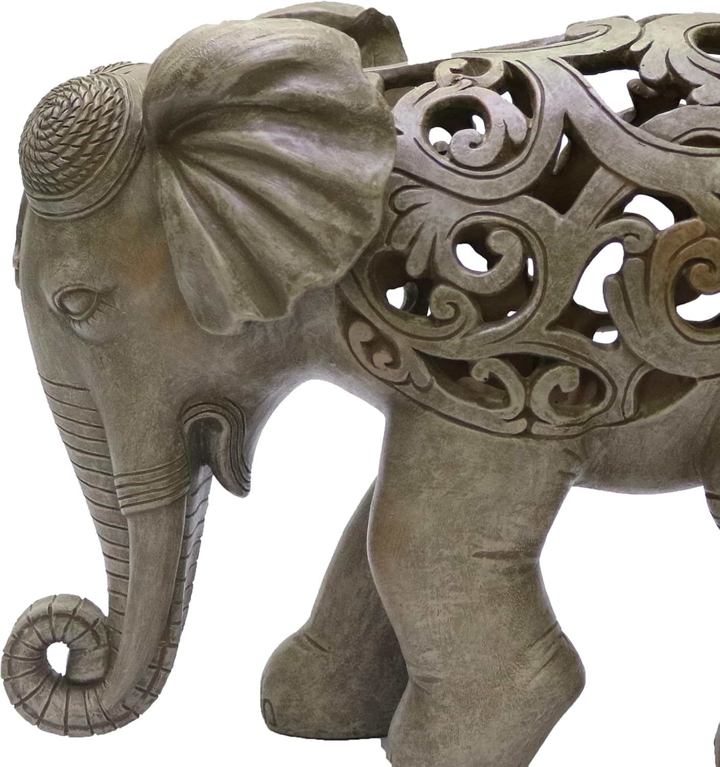 Natures Mark 8 Inch Elephant Decor Resin Statue