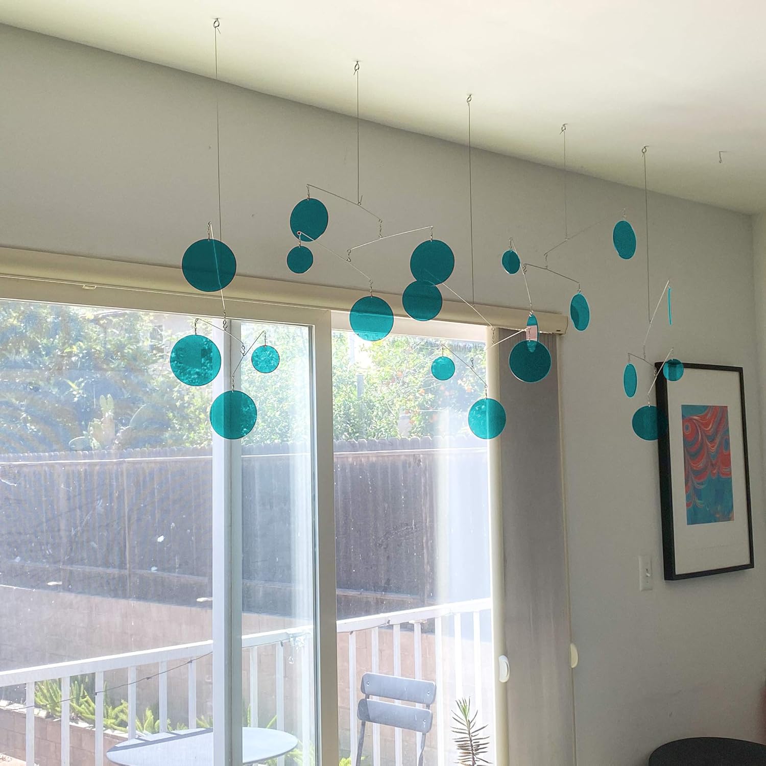 The Darling Clear Teal Kinetic Art Mobile