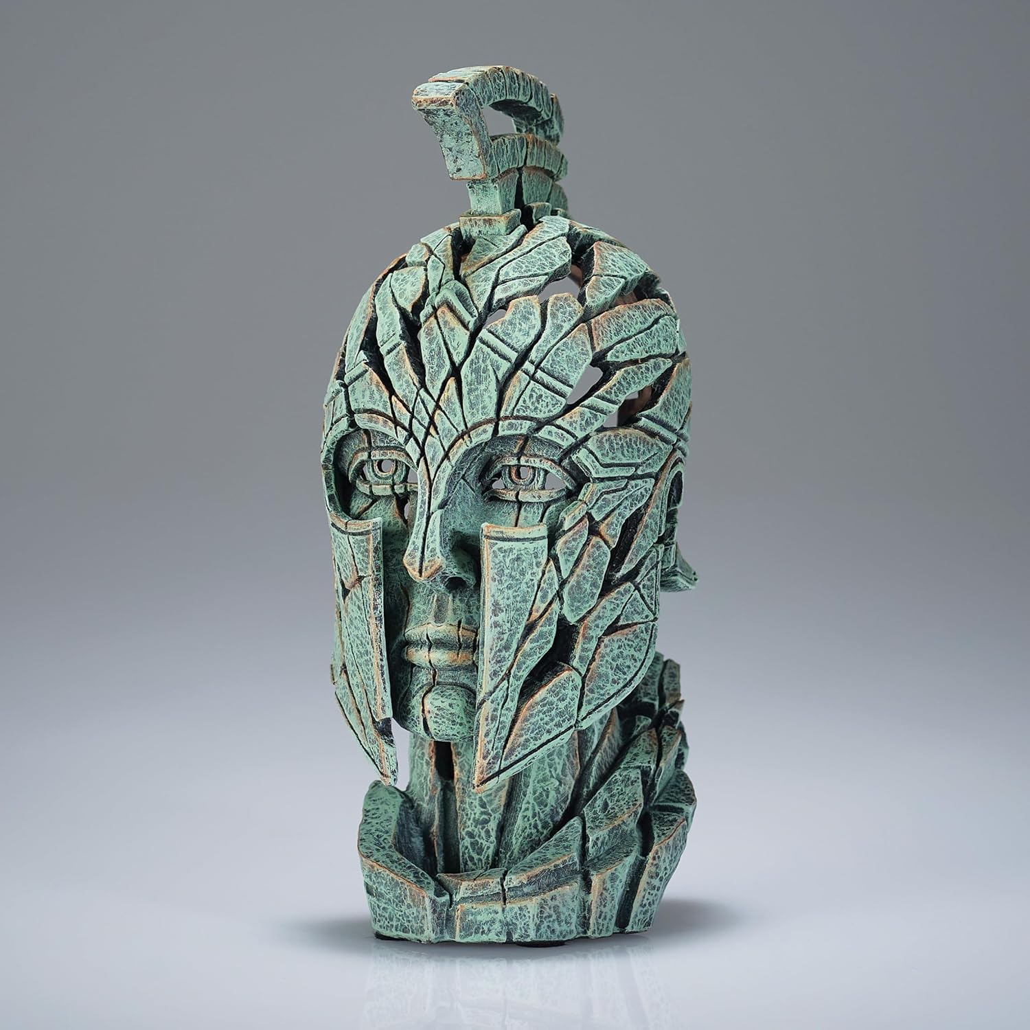 Enesco Edge Sculpture Spartan Warrior Figurine 724 Inch Green