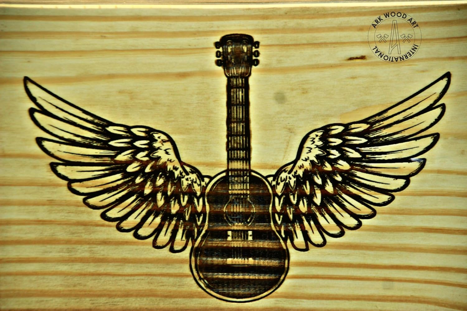 Guitar Musical Lovers Urns Handmade Wooden Urn for Ashes