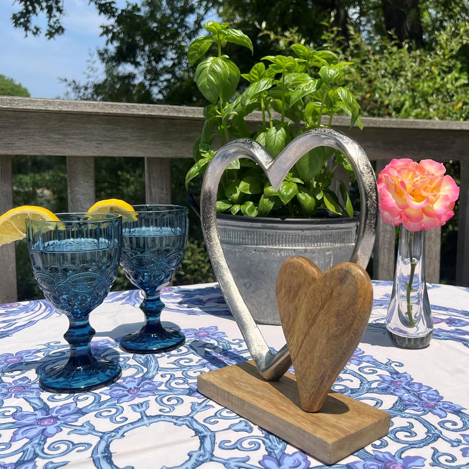 WHW Whole House Eternity Double Heart Figurine