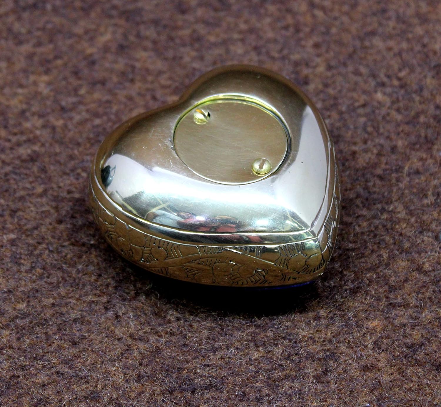 eSplanade Brass Mini Heart-Shaped Cremation Urn
