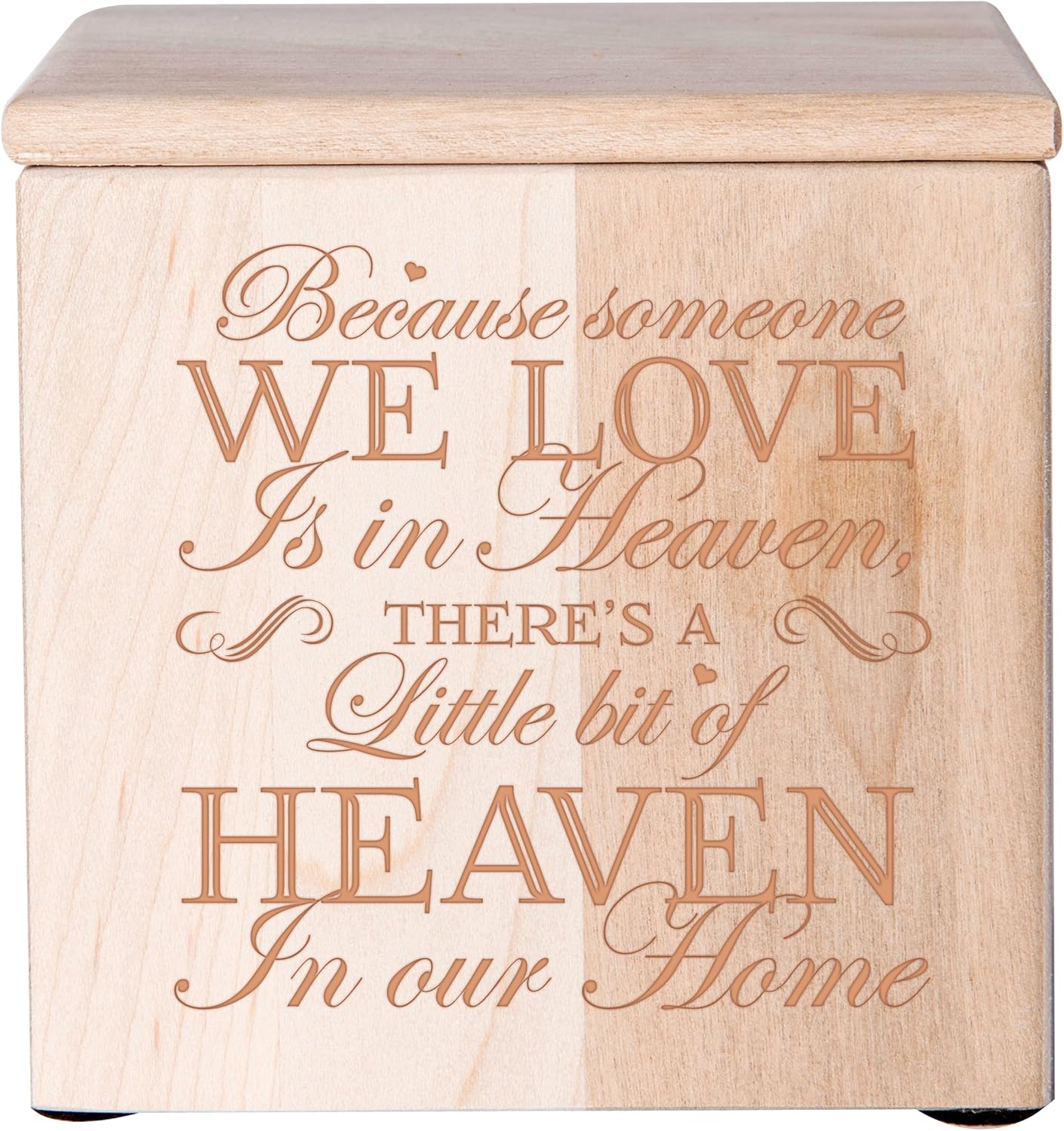 Maple Cremation Urn for Human or Pet Ashes
