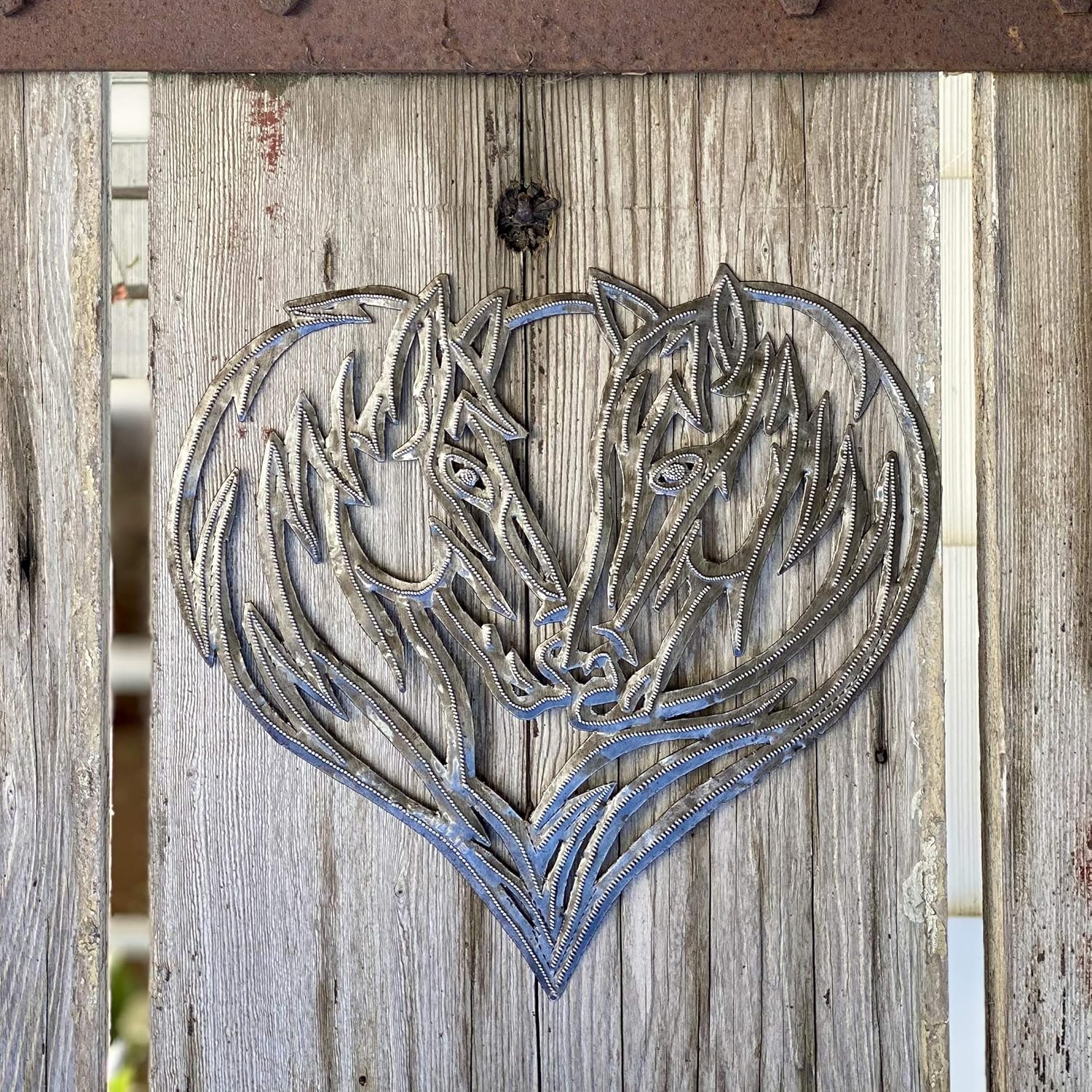 Horse Family Wall Hanging Metal Art by Its Cactus